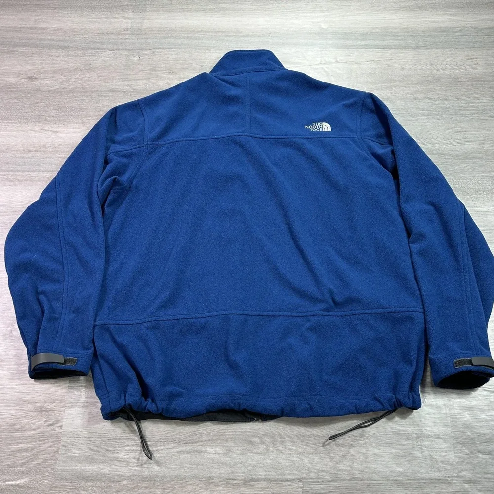 The North Face Jacket Mens XL Blue Fleece Full Zip‎ Lined Pockets Outdoor Warm